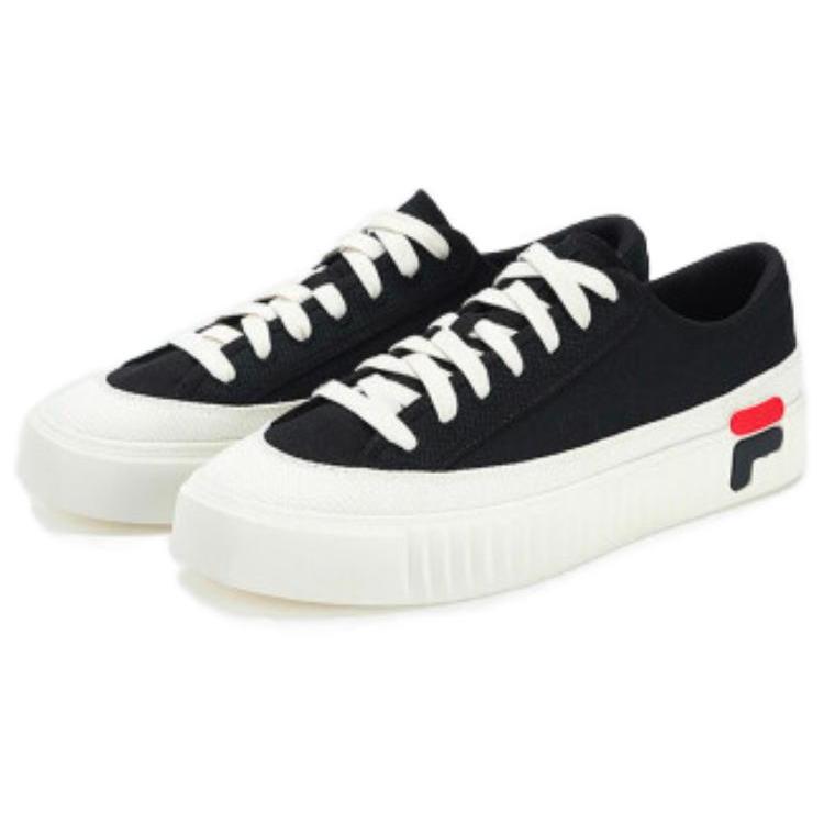 Fila Gear Cushioning Low Top Skateboard Shoes Men's Black White F12M322310FBG