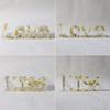 Letters Resin Mold DIY Crafts Epoxy Casting Molds Kiss Love Silicone Mould Home Decorations Handmade Valentines Day Gift