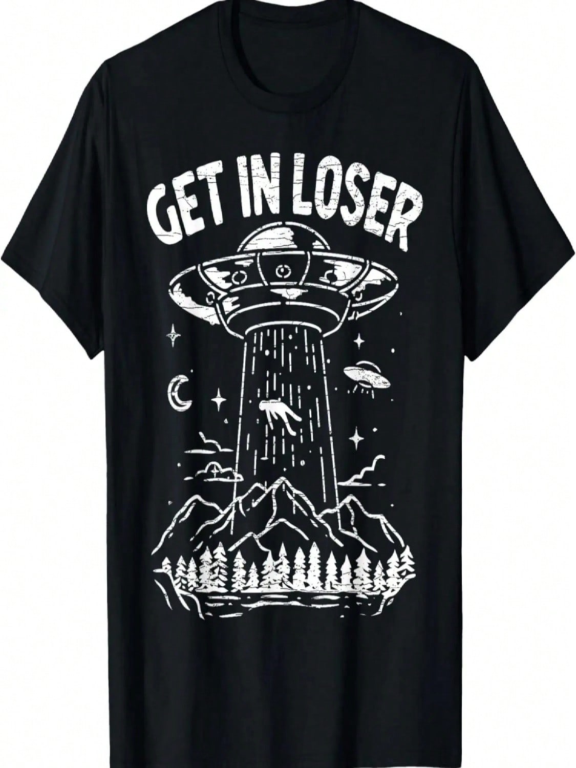 Alien Get In Loser Ufo T-Shirt S разноцветный