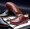 Premium Fashion Casual Pu Leather Men Business Shoes In Brown Black Blue Sizes 6-13