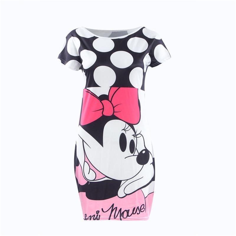 Elegant British Style Floral Print Mini Dress Milk Silk Bodycon Mid-length Dress