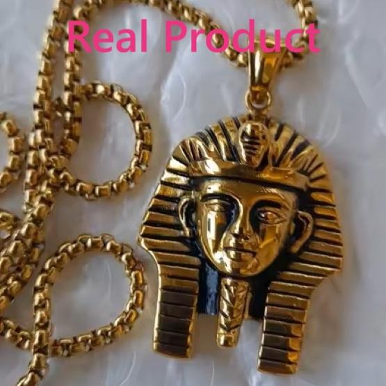 Pharaoh Necklace Ancient Egypt Egyptian Symbol Eternal Life Pendant Amulet Talisman Power Authority Jewelry