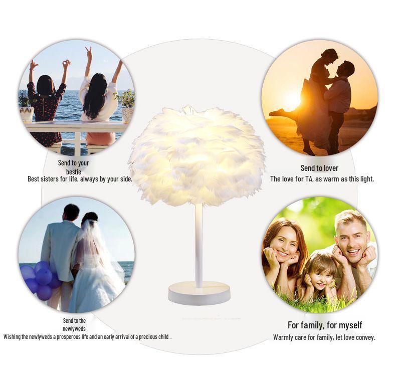 Nordic Modern High-Quality Romantic Bedside Table Lamp
