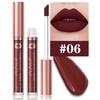DUNUF 18 Farben Mattes Samt-Lippenstift Wasserdicht Langanhaltend Nude Matt Lipgloss Klar Feuchtigkeitsspendendes Lippenöl für Damen Make-up