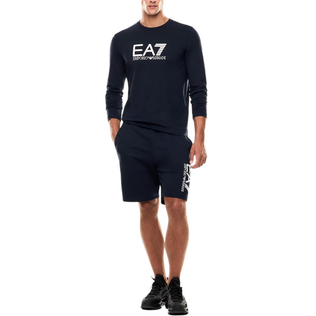 Emporio Armani EA7 Logo Cotton Jersey Crew Neck Short Sleeve T-Shirt Men tops 7M000900-AF10373-MB332