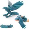 3D Printed Eagle Figurine Movable Joints Eagle Figure Model Toy Articulated Bird Figurine Home Office Bookshelf Desktop Decoration Ornament
