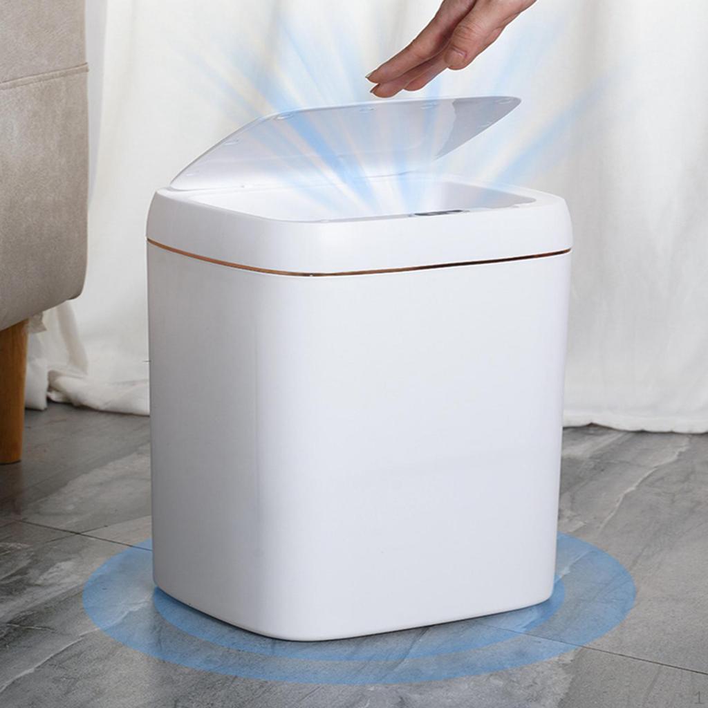 Intelligent Induction Trash Can ,Touch Free Automatic Garbage Dustbin Durable for Bedroom