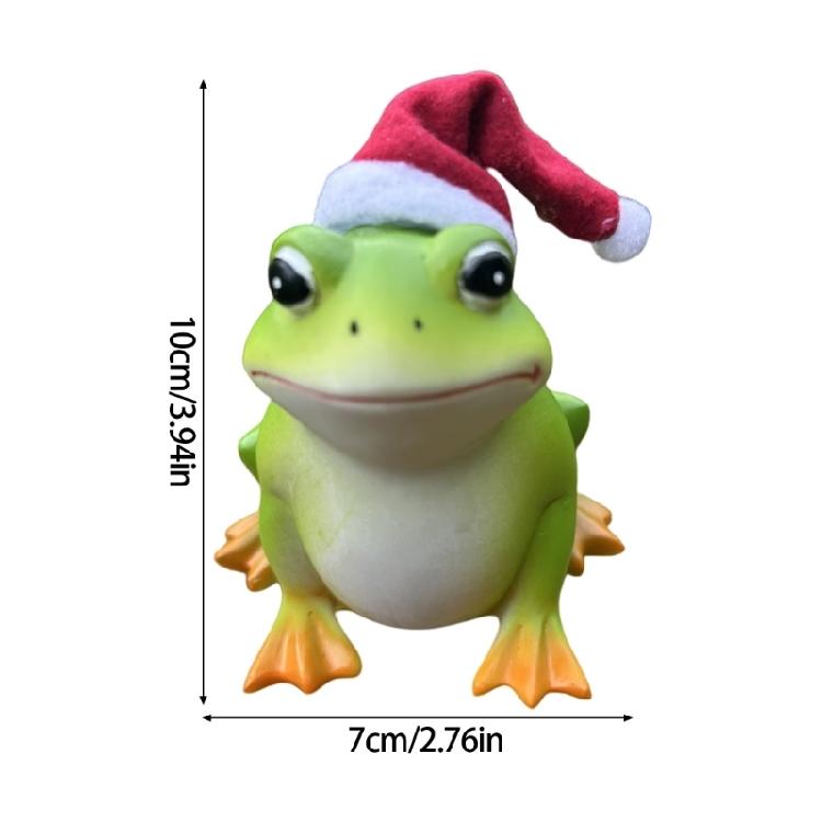 Artistic Frogs Statuette Sculpture Resin Construction Complement Succulents Gardens Farmhouses And Porch Decorations