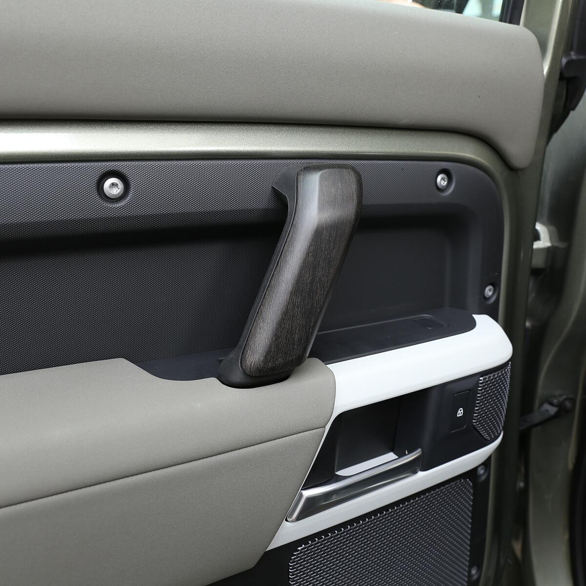 Oak Grain Car Inner Door Handle Trim Cover For Land Rover Defender 110 20-24
