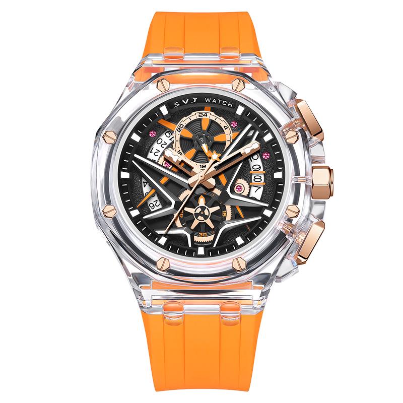 SVJ Men s Multifunctional Sports Watch - Luminous, Waterproof Quartz