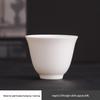 Dehua White Porcelain Mutton Fat Jade Teacup for Guest Entertaining - Kung Fu Tea Tasting Single Cup
