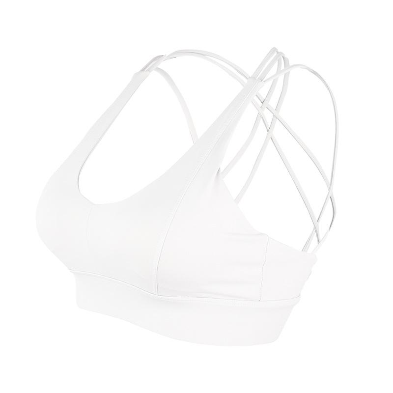 

Nude-Feel Quick-Dry Sports Bra: Women s Fitness Running Yoga Wear, Shockproof Sexy Vest Small