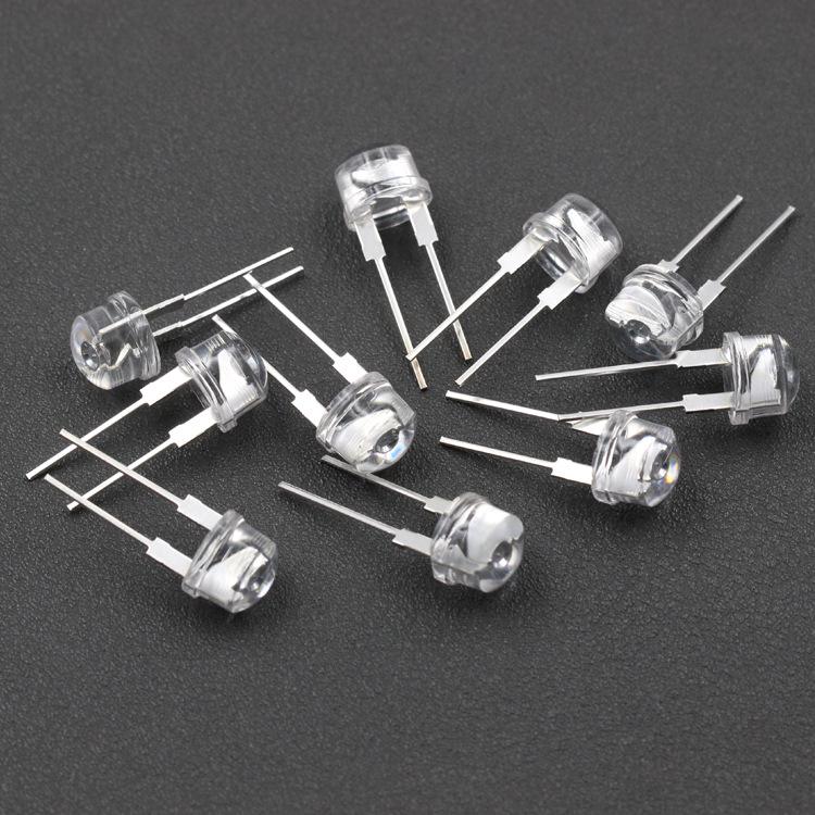 חרוזי מנורת LED לכובע קש 8 מ"מ - לבן, אדום, כחול, ירוק, צהוב