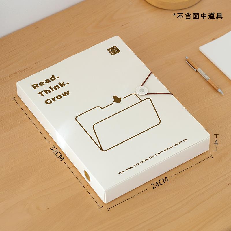 A4 Plastic File Folders for Archiving, Official Personnel Office Contract Storage, Accounting Document Boxes