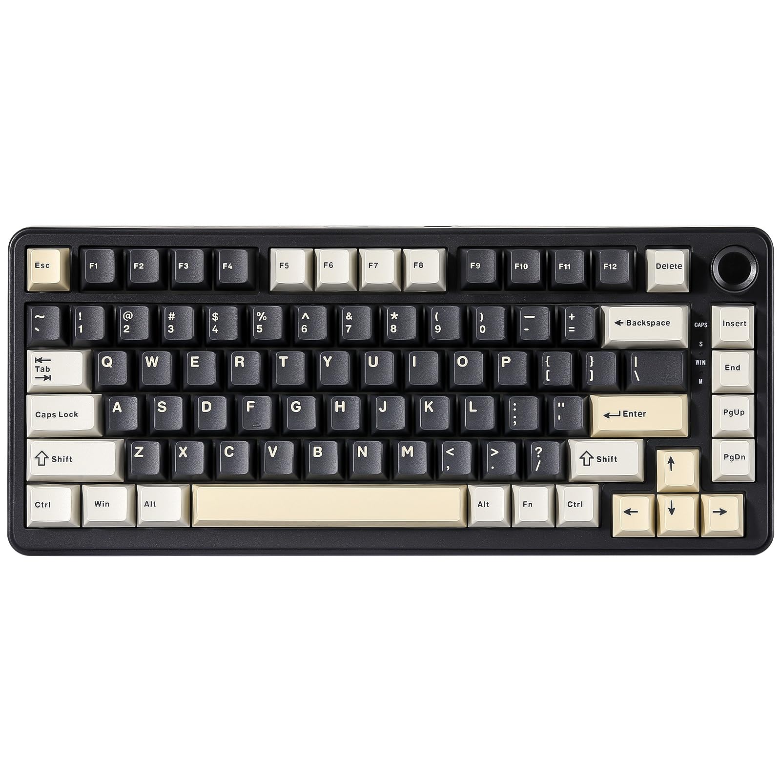 

YUNZII B75 Wired Mechanical Hot Gasket RGB Heavy English PBT Cherry for RGB Milk V2 Linear 75% Keyboard, Swappable, Compatible, Backlight, Duty, чорний