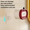 Adhesive Toothbrush Holder Wall Mounted Organizer Holds 2 Toothbrushes Fruit Design Toothbrush Hanger Keeps Toothbrush Dry Fresh for