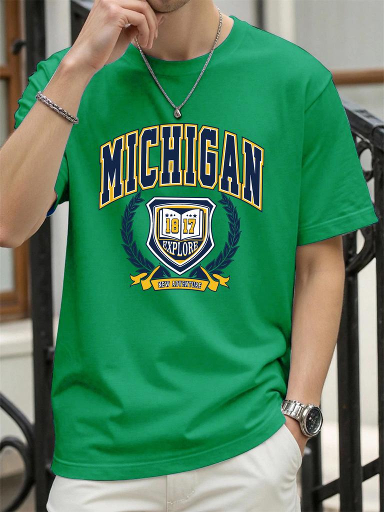 The Sacred Medal Of Usa Print Men T Shirt ONeck Loose Streetwear Trendy Cotton Short Sleeve Summer Unisex Hip Hop TShirt