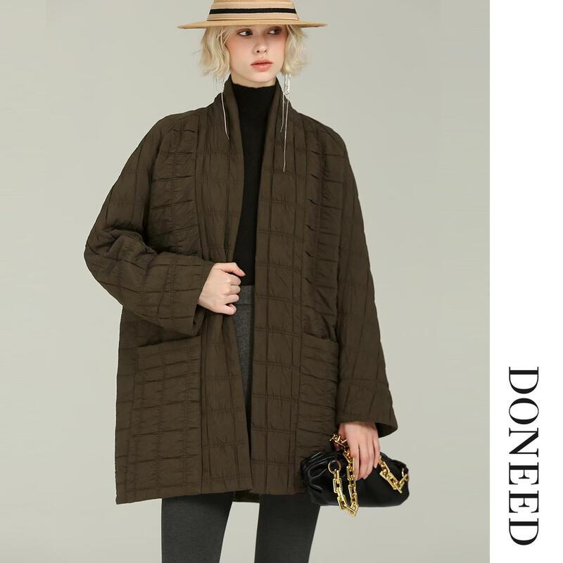 DONEED Vintage Quilted Loose-Fit Jacket