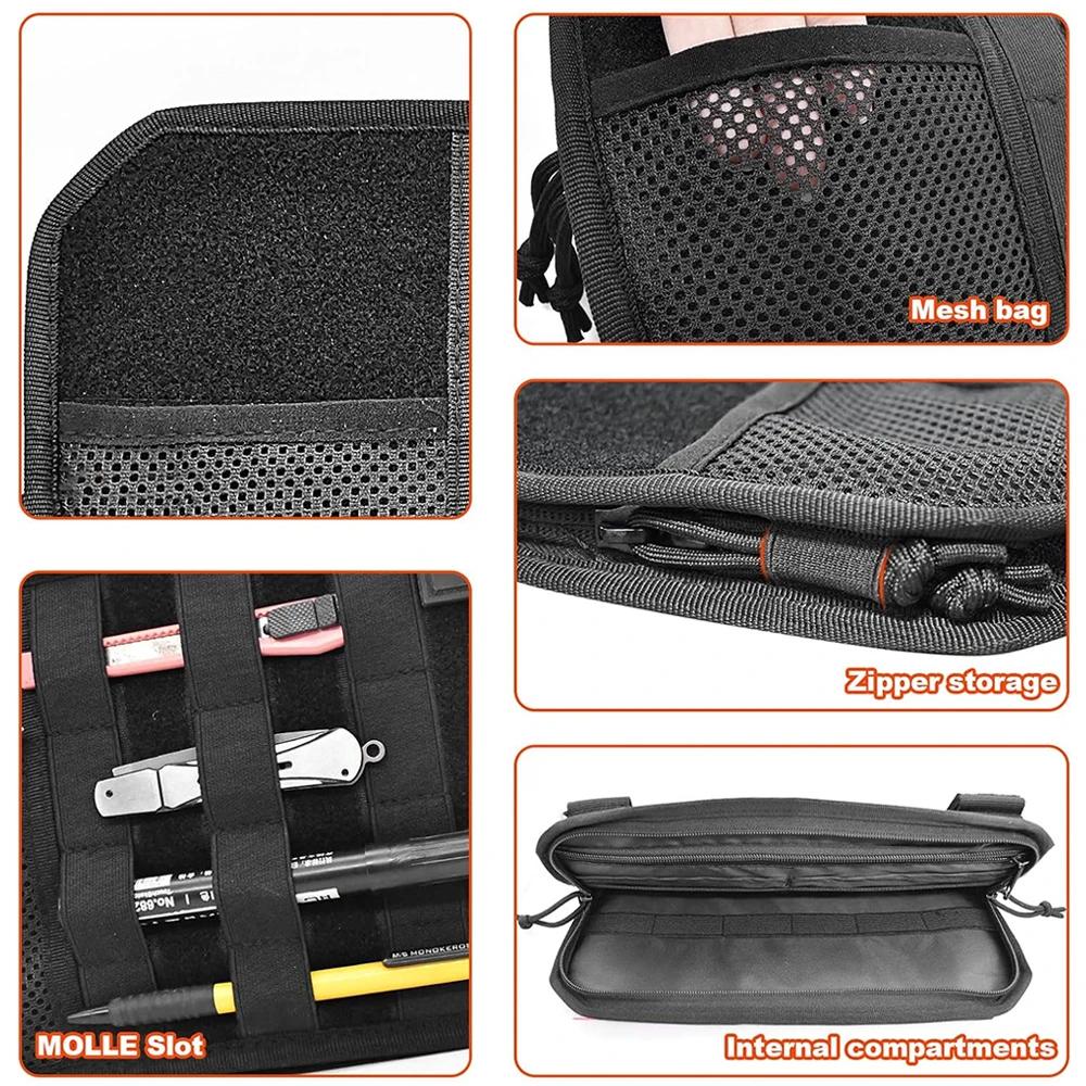 Car Sun Visor Organizer Universal Car Sunshade Storage Clip for Car Accessories Storage Holder Molle Hunting Gears Bag