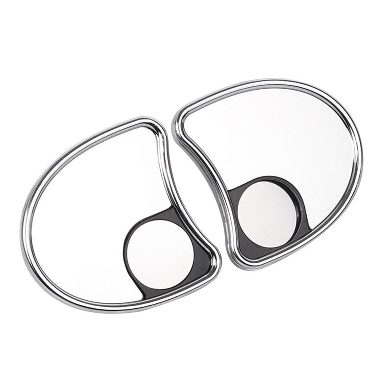Chrome Batwing Inner Fairing Mount Side Mirrors With Blind Spot Accessories Parts For Touring Chrome Silver