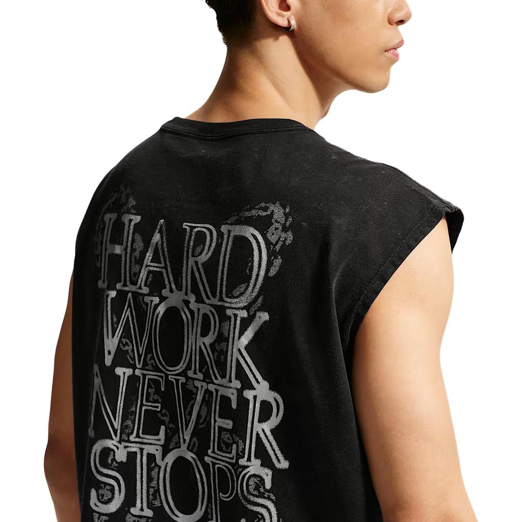 Nike Tank Tops Men's Black Crew Neck Moderate Sleeveless IH1976-010