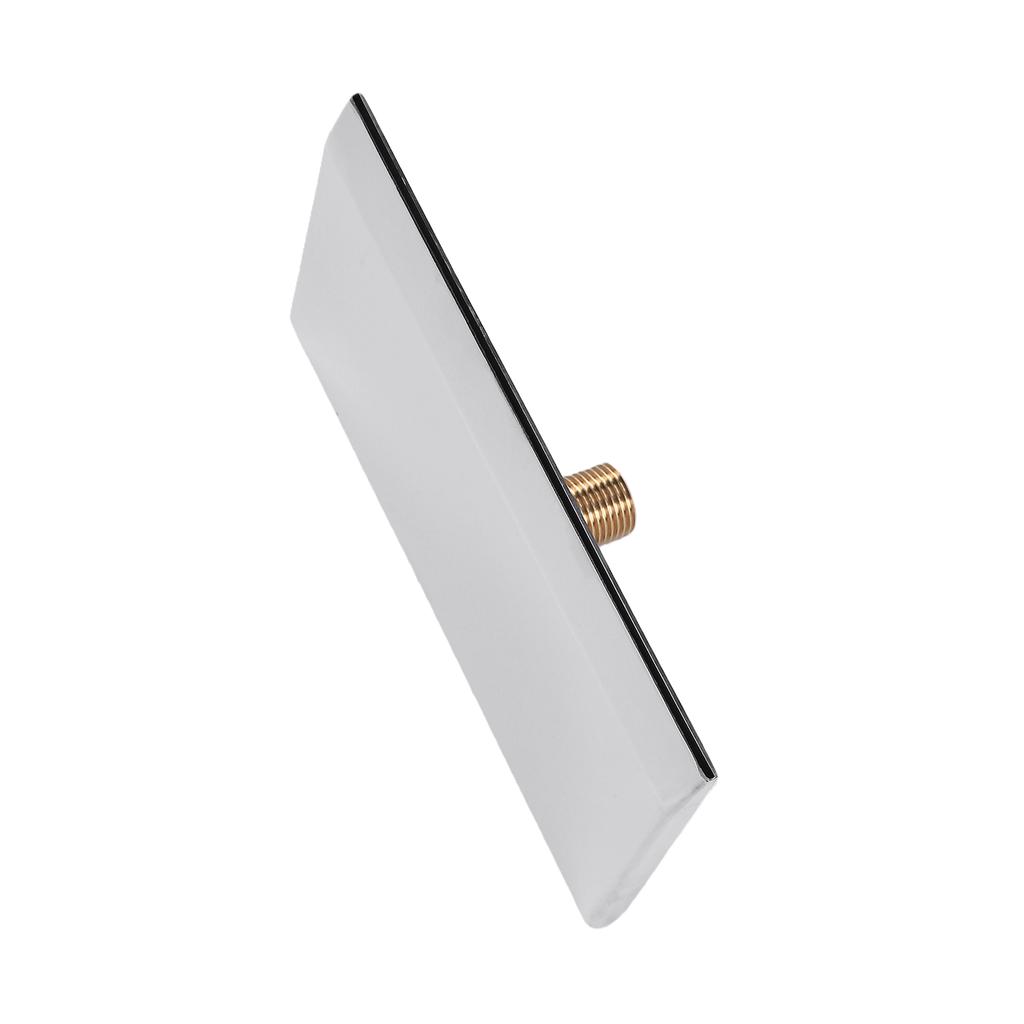 Stainless Steel Waterfall Spillway, Bath Spout, G1 2 Male Thread, Rectangular Waterfall Fountain for Pool, Pond,