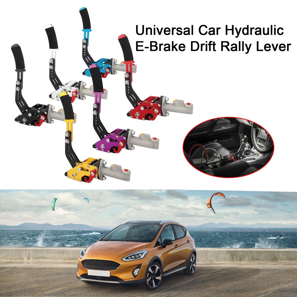 Durable Car Handbrake Bright Comfortable Grip Aluminum Alloy Car Modified Handbrake Decorative