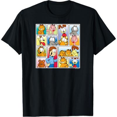 Garfield - Jon, Odie, Arlene, Nermal Friends Grid T-Shirt(1)