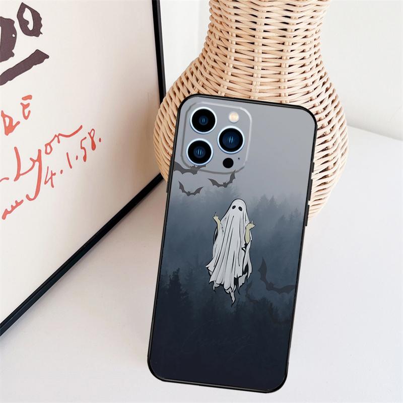 Geister Halloween Handyhülle Für iPhone 16 Pro Max 14 13 12 11 15 17 Pro Max mini 15 16 Plus 16e Rückseite