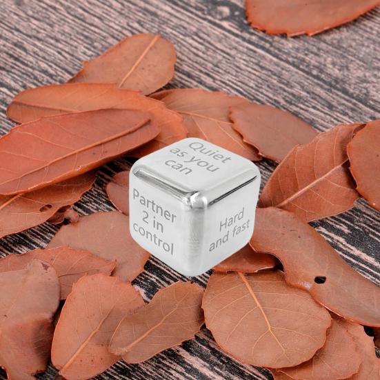 Metal Dice Romantic Date Night Decision Dice Fun Activity Couples Dice Game Toy for Valentine's Day Anniversary