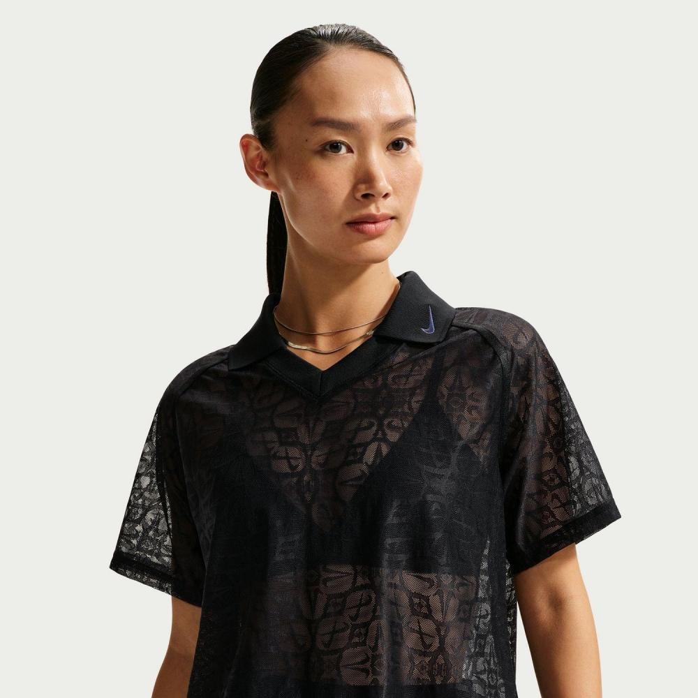 Женская рубашка-поло Nike W Street Lace Jsy If0521 010черный Белый XS