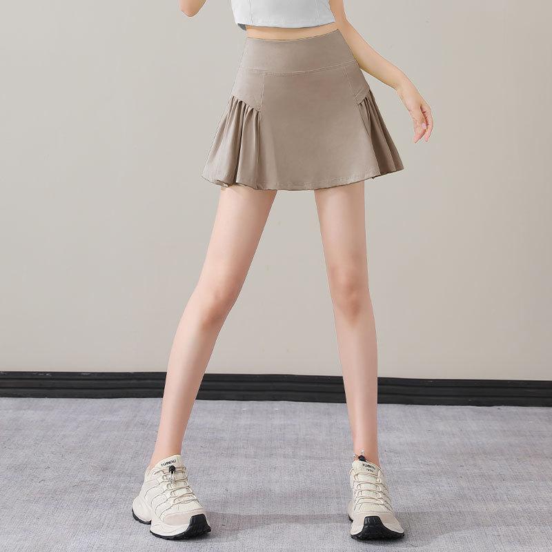 

Женский быстросохнущий теннисный скорт высокого класса - Летняя спортивная юбка с защитой от просвечивания 2024 S хаки