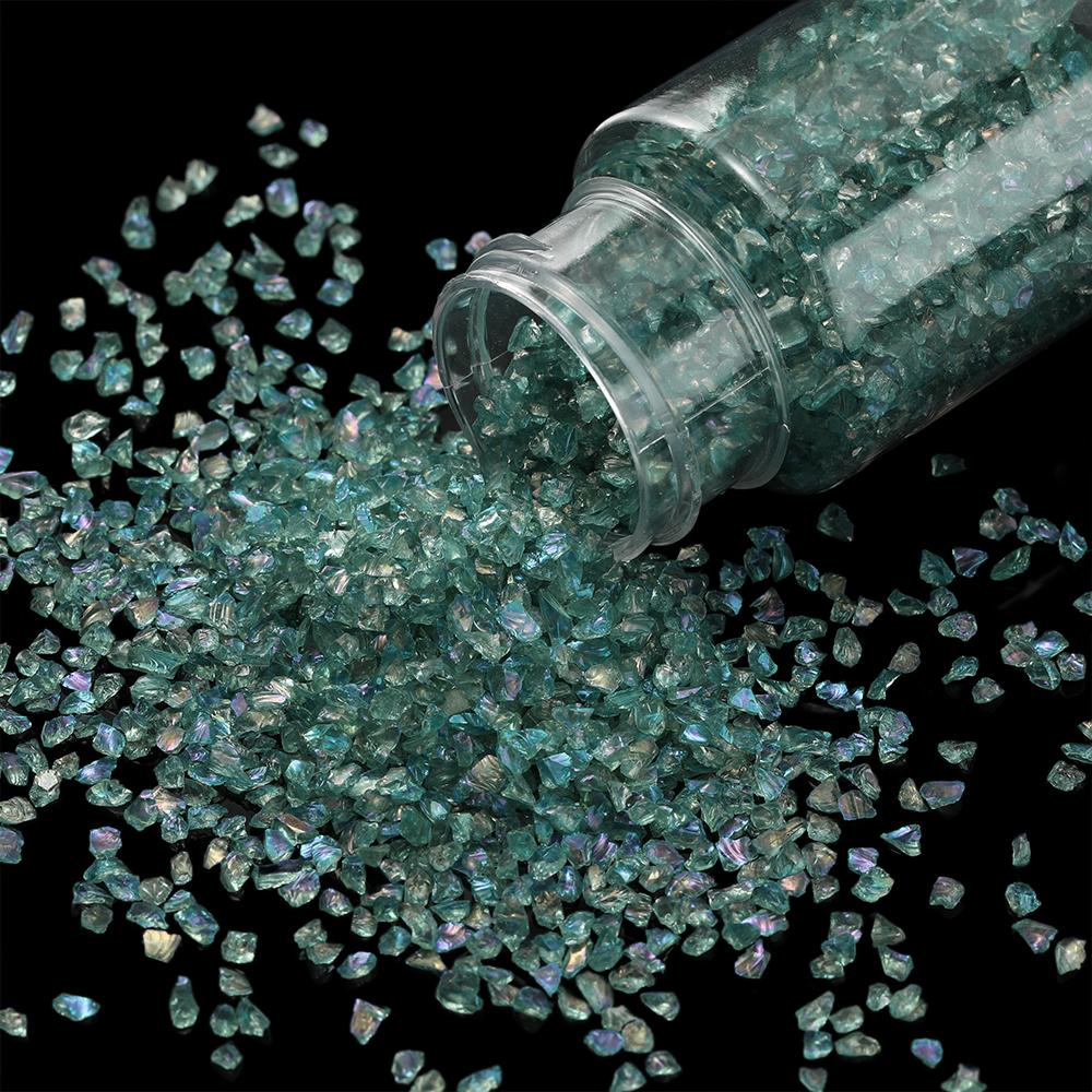 30g/Bottle Glass Crushed Stone Irregular Crystal Gravel Filling For DIY Epoxy Resin Mold Filler Craft Decorative Nail Art Filler
