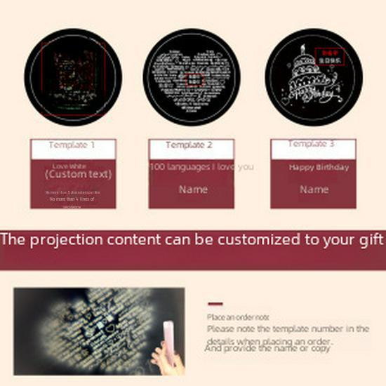 Original Design Ferris Wheel Love Memory Necklace with "I Love You" Projection Stone for Valentine's Day