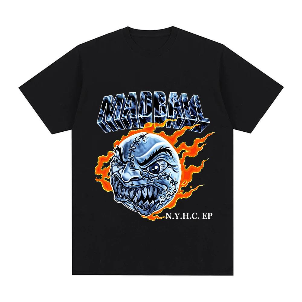 

Madball Graphic T-shirt Band Tour Print Tees Streetwear Fashion Women Men Casual Vintage O-Neck 100% Cotton Tops Summer Tees XS чёрный