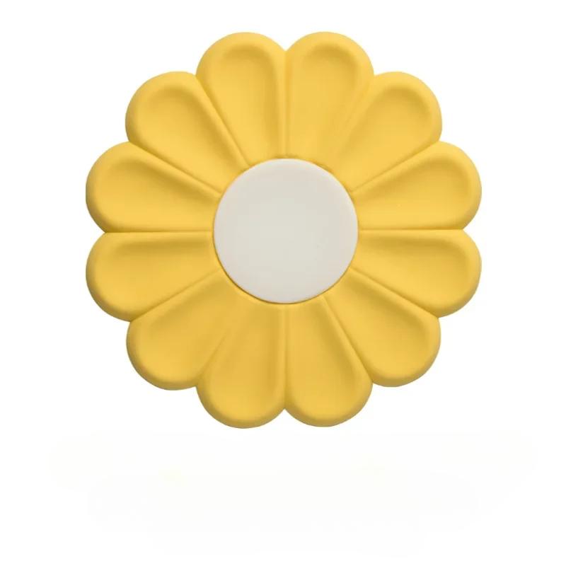 Hitzebeständige Silikonmatte mit Blumenmotiv, Untersetzer für Getränkebecher, rutschfeste Topflappen, Tischset, Küchenzubehör, Untersetzer