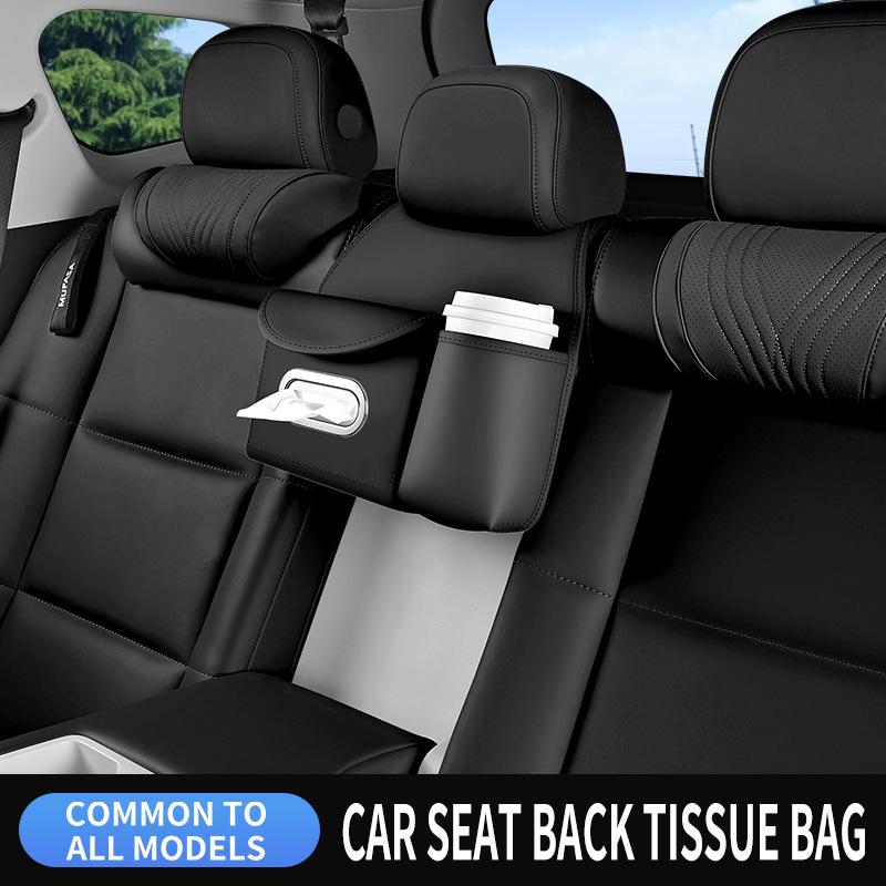 Car Seat Back Organizer with Tissue Box Holder