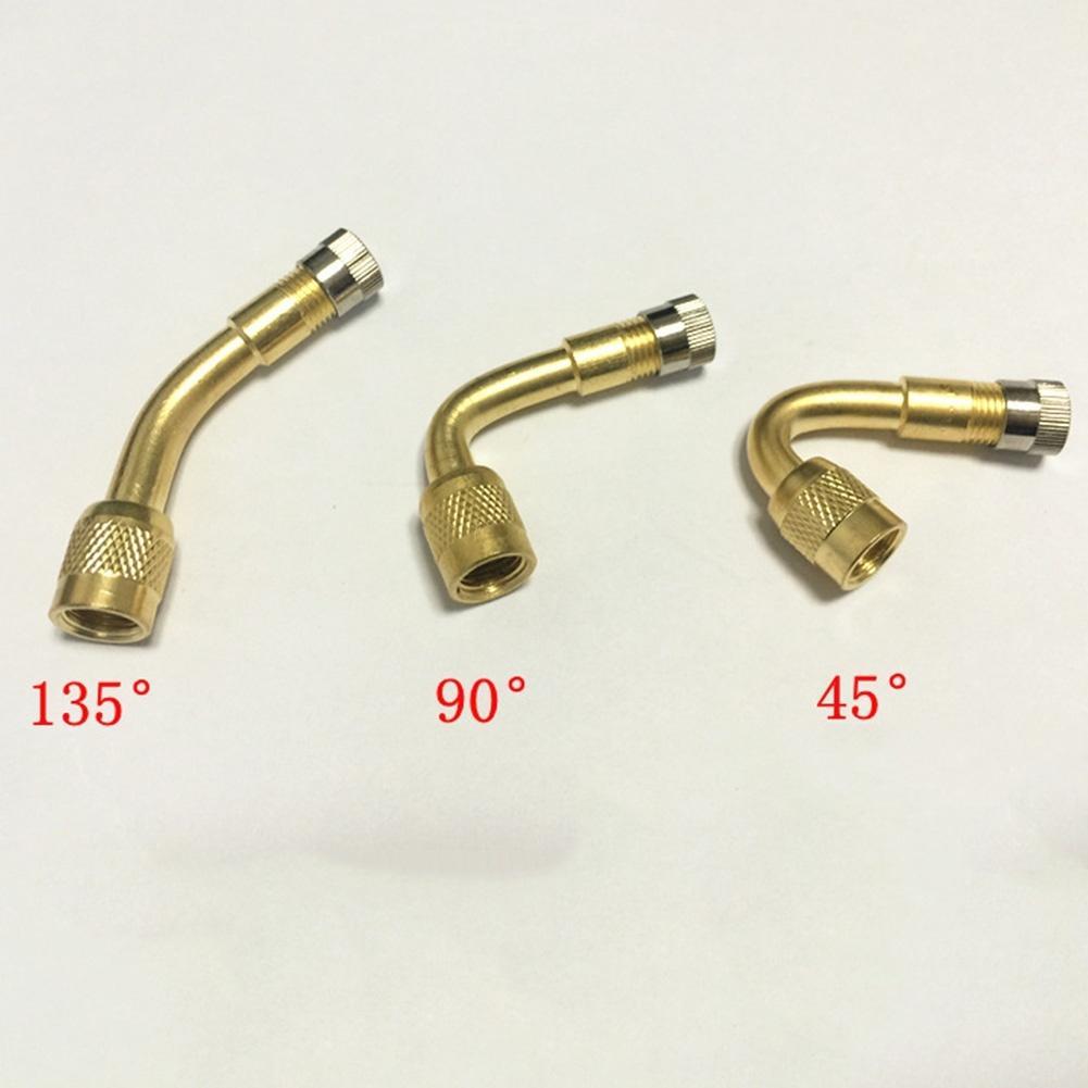 2pcs Tire Valve Stem Extension 45//90//135 Degree for Car Motorcycle Bike