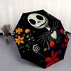 1 Auto Open Skeleton, Flowers Themed Colorful 8-rib Portable Umbrella for Men and Women, A Compact Commuting Companion Suitable for Daily Dr