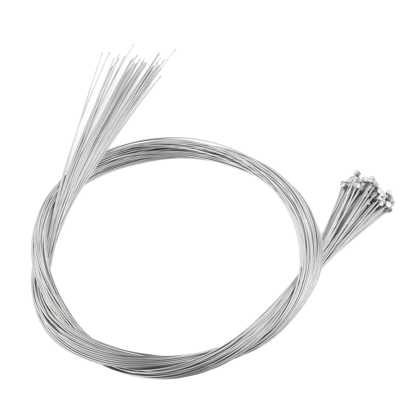 

BOLANY 50pcs Bike Brake Cable Stainless Steel Brake Inner Wire Bicycle Gear Cable for Mountain Bike