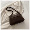 Street Style Small Chain Shoulder Bag With Magnet Closure For Daily Use
