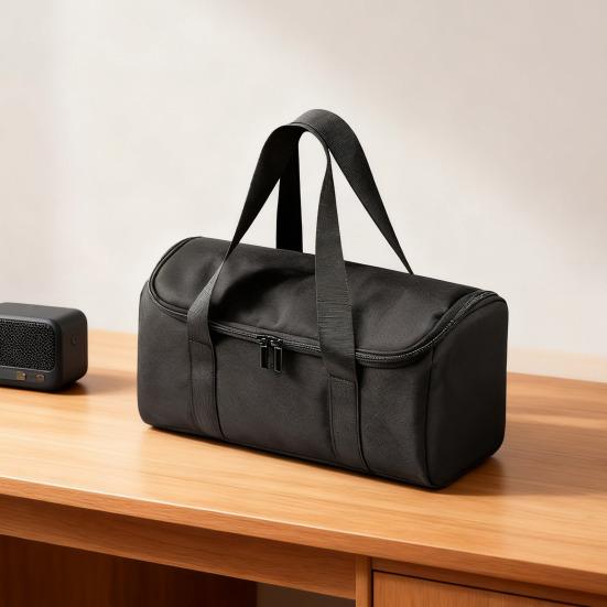 Speaker Storage Bag Water-Resistant Wear-Resistant Dirt-Resistant Bluetooth-compatible Speaker Case Zipper Closure Travel Organizer