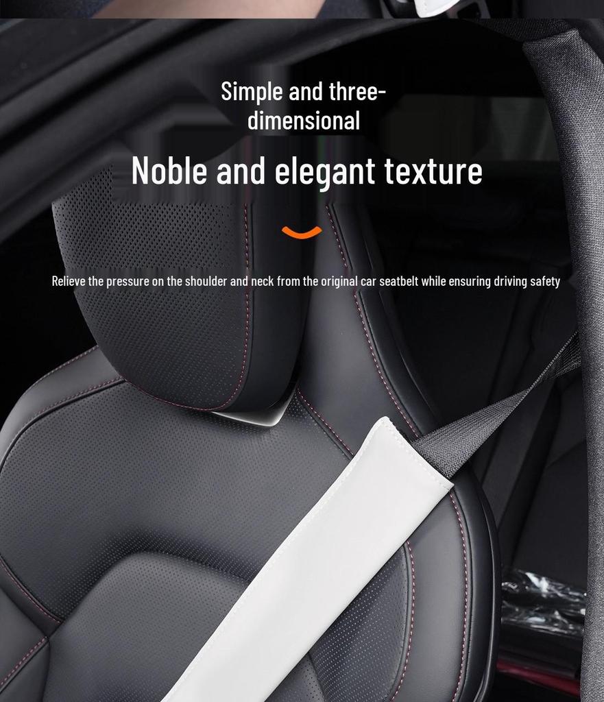 Xiaomi SU7 Seatbelt Shoulder Pad Covers for Driver & Passenger - Car Interior Accessories