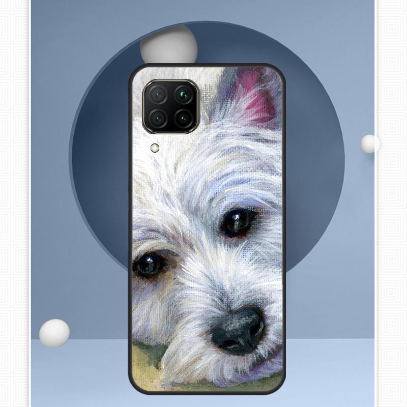 Westie Dog For Huawei Nova 12s 12i 11i 8i Y91 Y60 Y70 Y72 Y90 Y61 9 10 SE P20 P40 Lite P30 P60 Pro Case