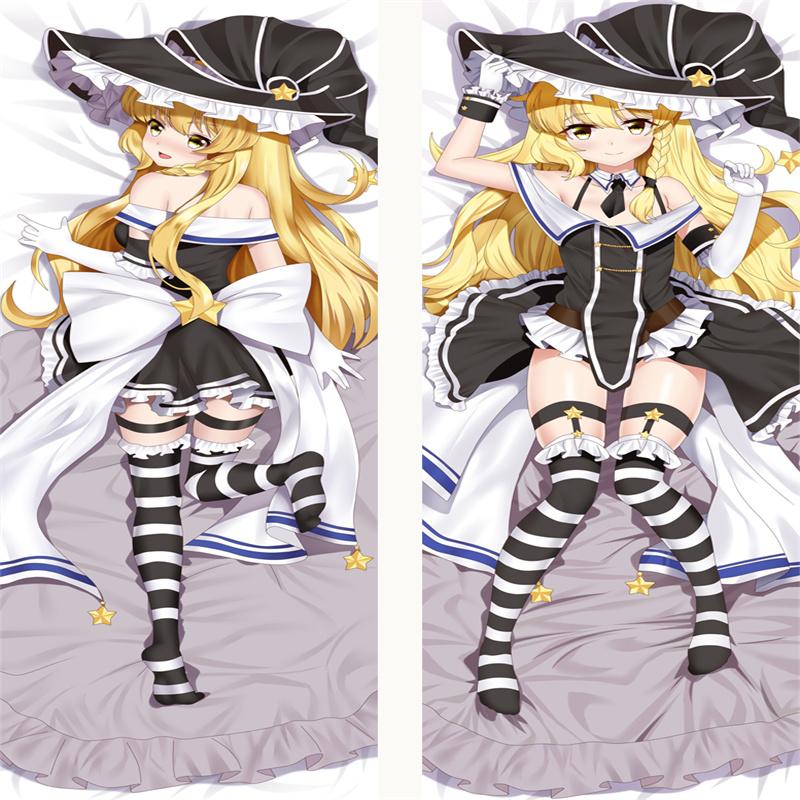 

60x180 см Moegirl Toho Project наволочка Kawaii Dakimakura на заказ обнимающая наволочка для тела Marisa двойной размер подушки с принтом 34x100cm Peachskin белый
