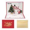 3D Pop-up Christmas Card with Custom Envelope and Hot Stamping