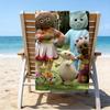 Ultra-Soft Beach Towel with In the Night Garden Theme,Ideal for Pool - Camping, Diving - Perfect Travel Essential, Vibrant Beach Towel.