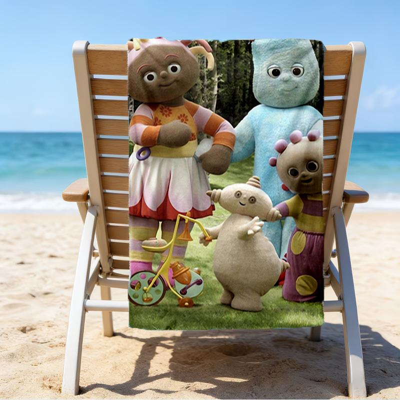 Ultra-Soft Beach Towel with In the Night Garden Theme,Ideal for Pool - Camping, Diving - Perfect Travel Essential, Vibrant Beach Towel.