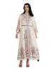 SW2101 Nahöstliches Stehkragen Retro Bedrucktes Muslimisches Abaya Kleid