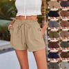 2025 Summer Women's Casual Loose Solid Color Fashion Shorts